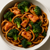 Udon with Chicken and Scallions