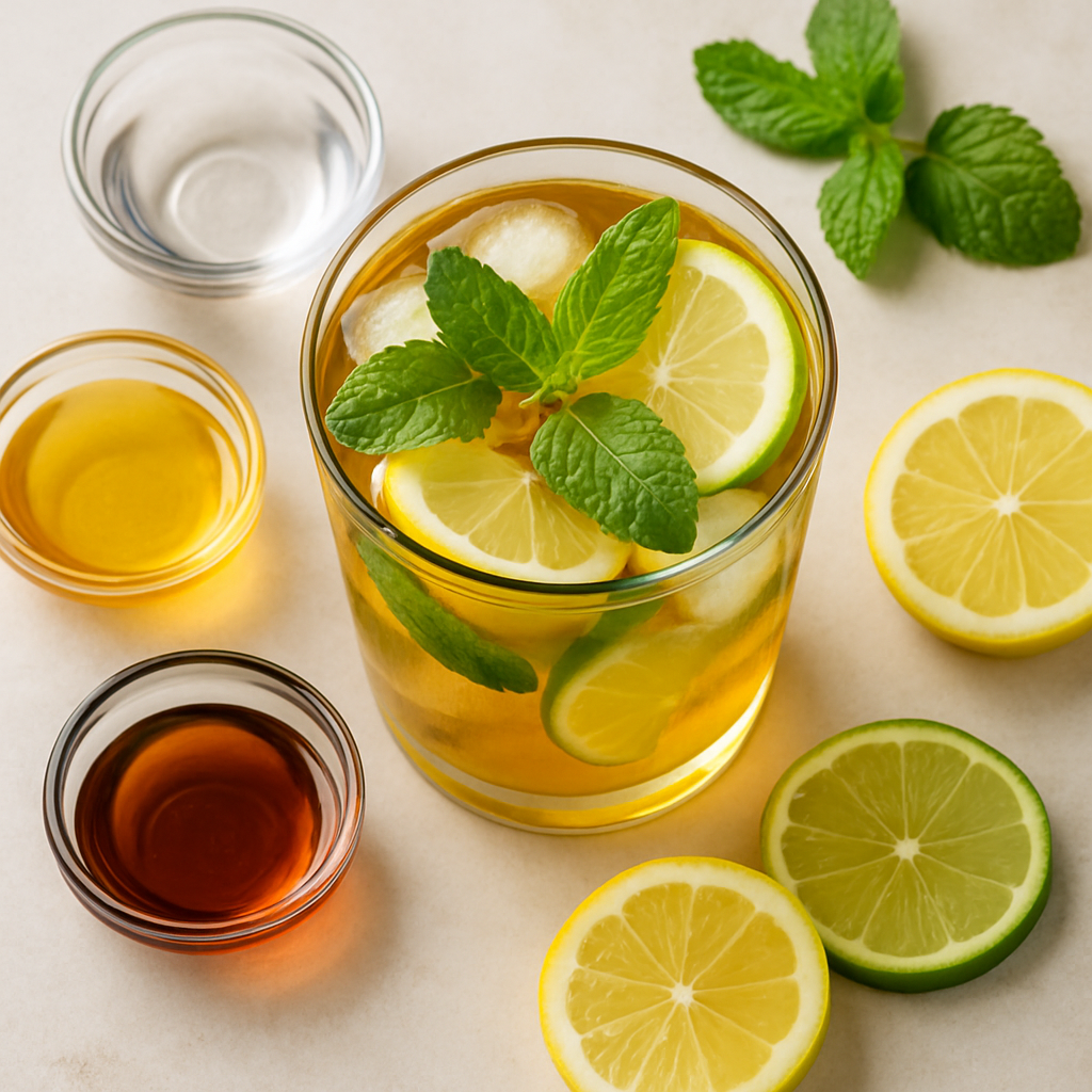 Iced Mint and Citrus Tea